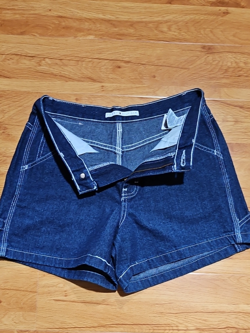 Tommy Hilfiger Navy Blue Denim Women's Shorts